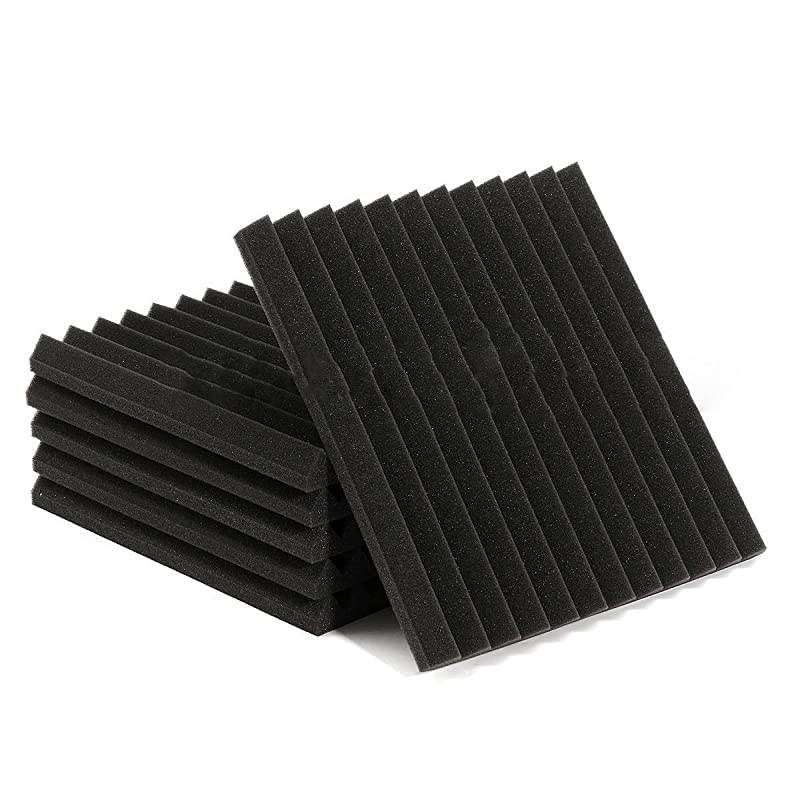 Pack Acoustic Foam Panel Wedge Studio Soundproofing Wall Tiles 12" X 12" X 1"