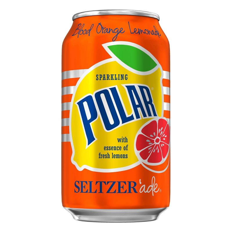 Polar Blood Orange Lemon Seltzer Water - 8pk/12 fl oz Cans