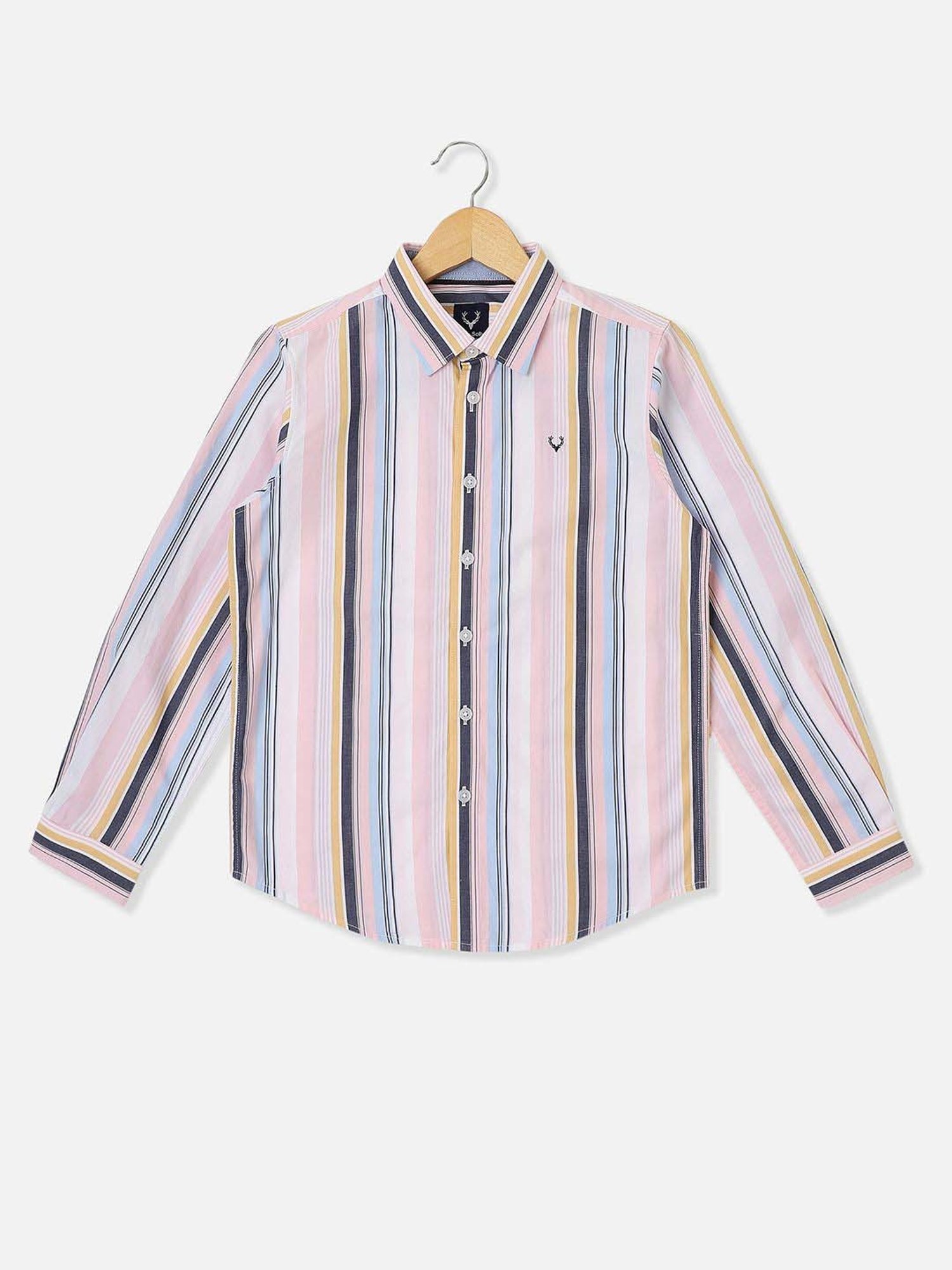 Allen Solly Kids Multicolor Striped Full Sleeves Shirt