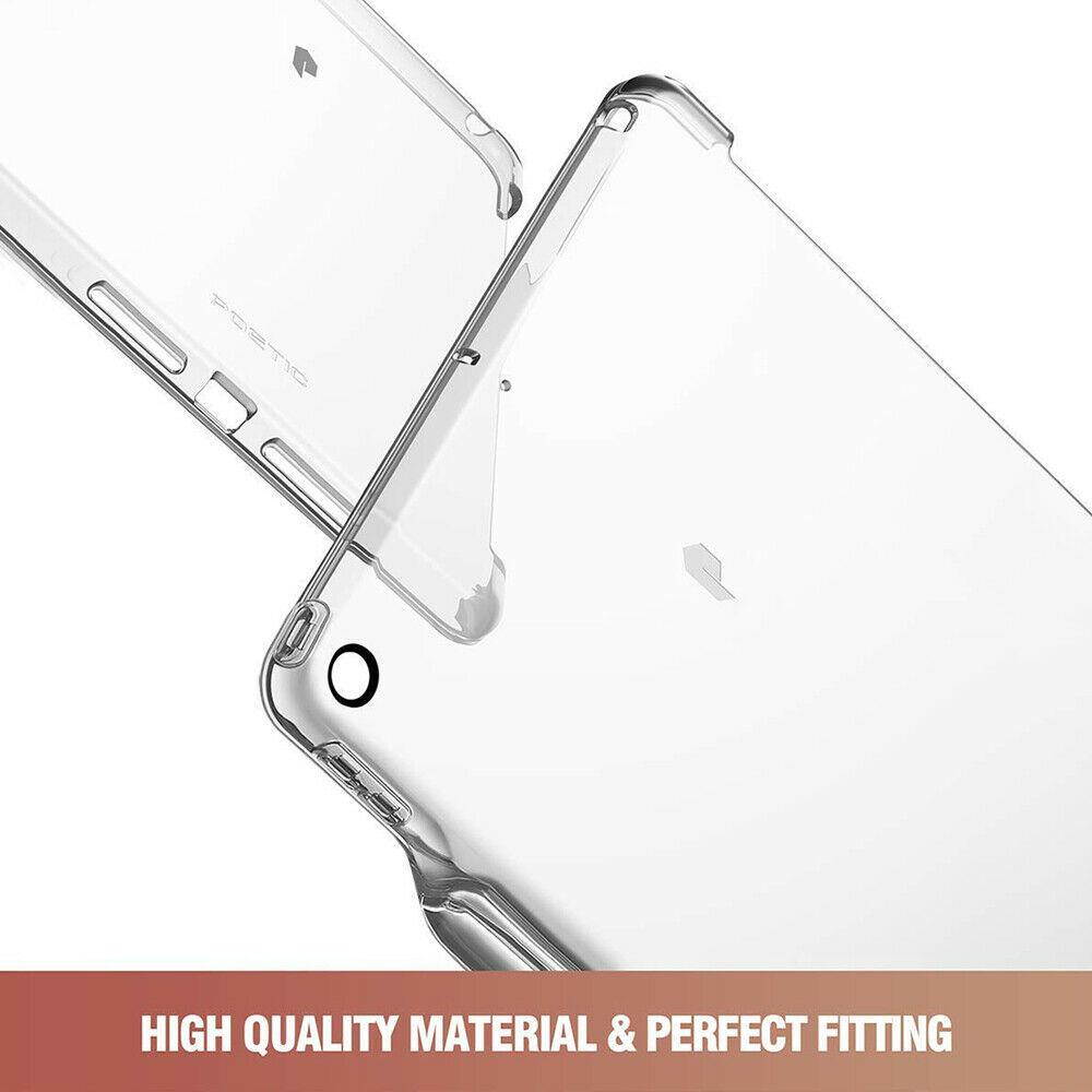 iPad 10.2 Tablet Case | [Lumos] Slim Clear Back Flip Cover with Pencil Holder