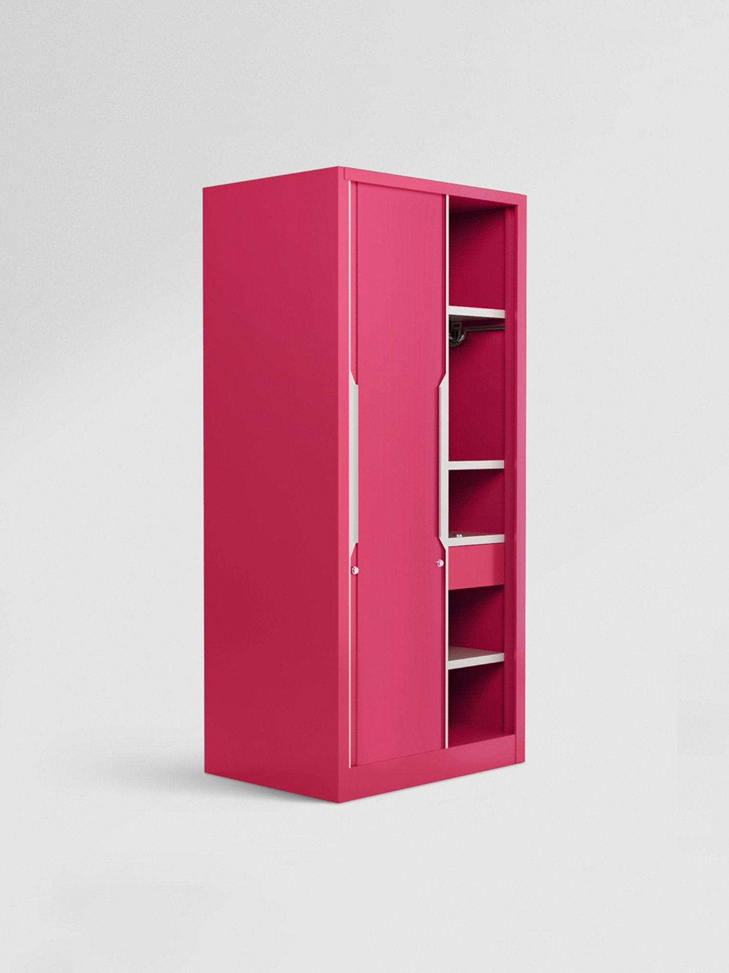 Home Basics 5 Dual Hook Chrome Plated Steel Over the Door Hanging Rack