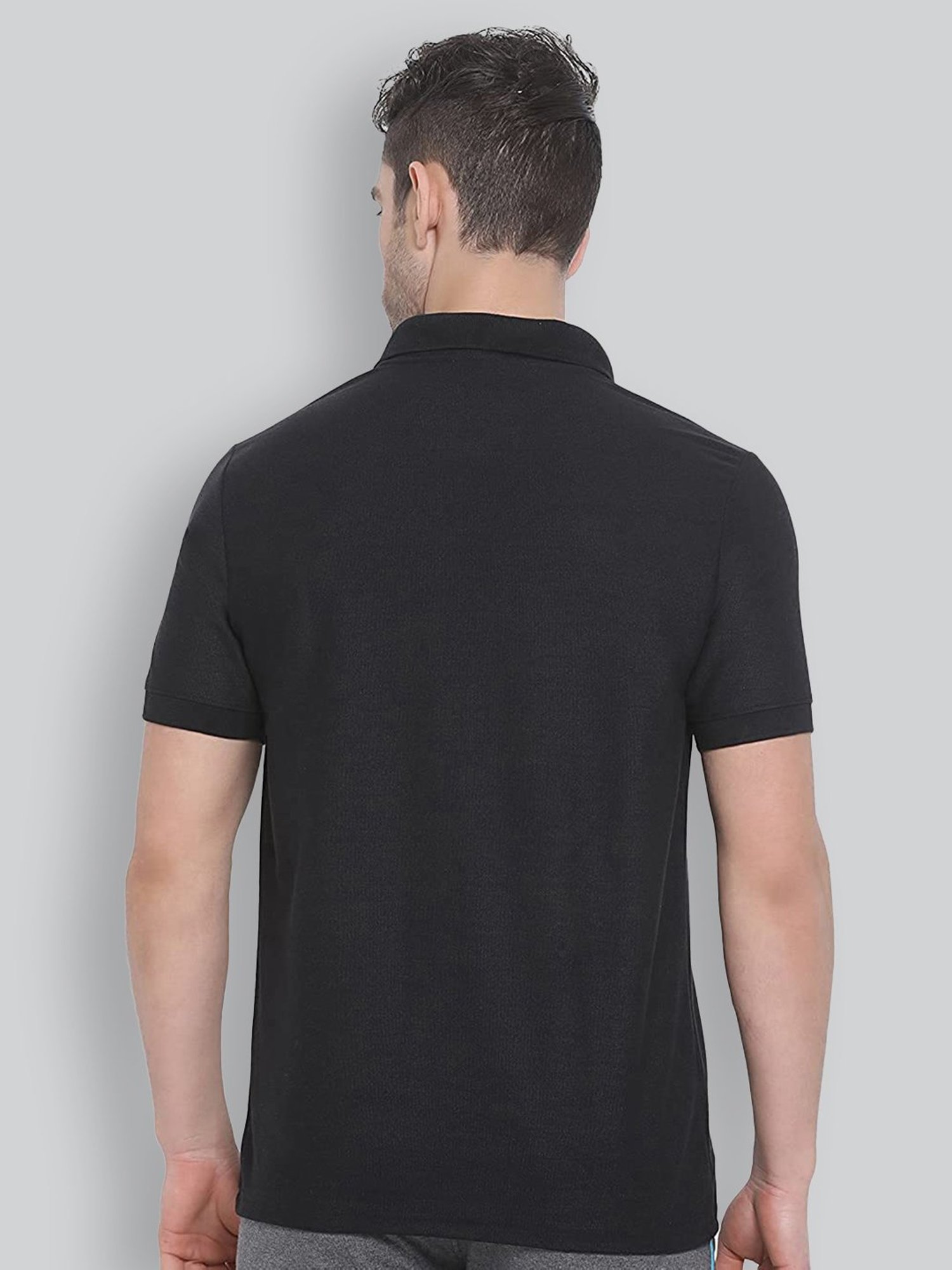 Lux Nitro Black Regular Fit Polo T-Shirt