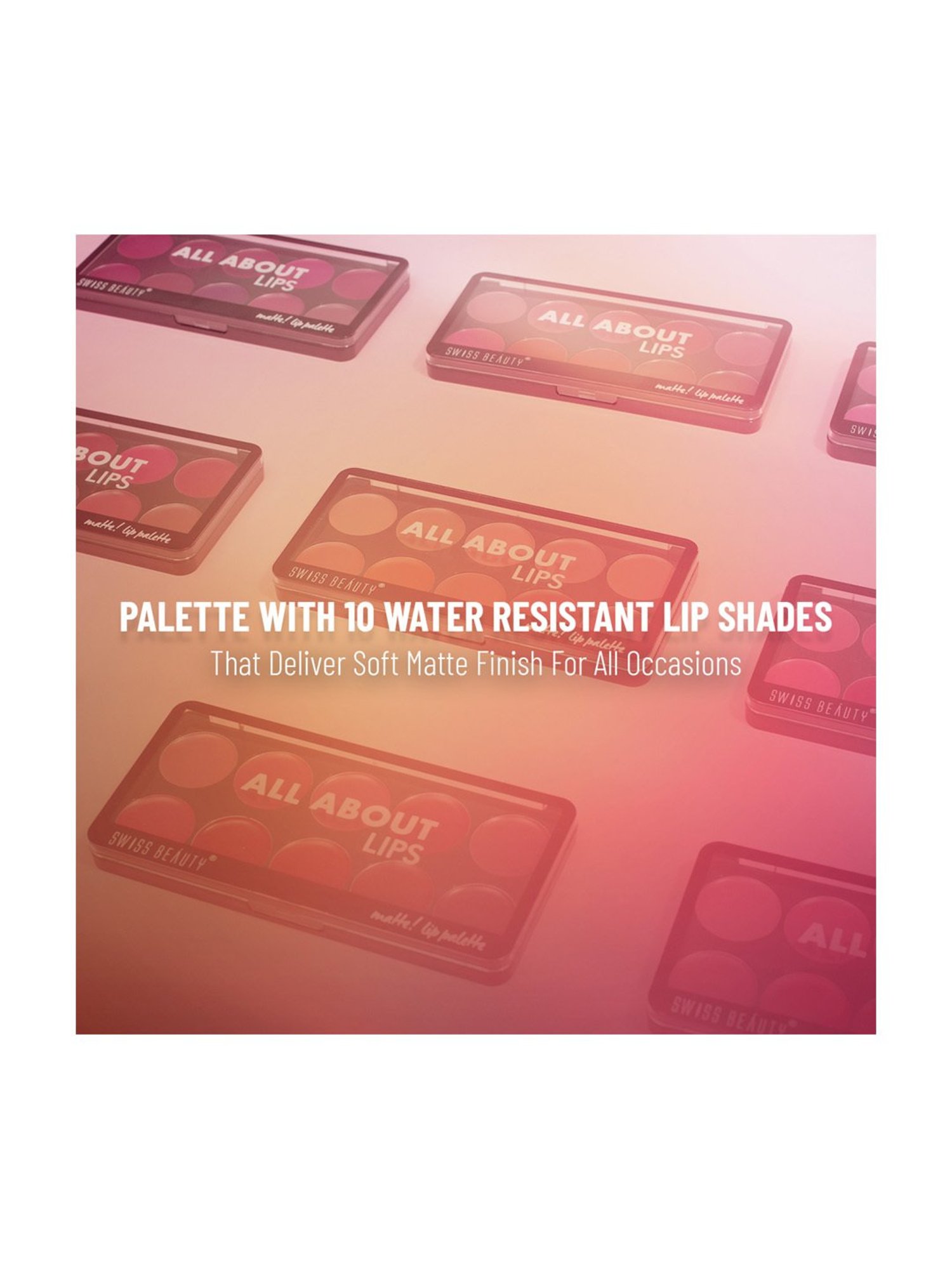 SWISS BEAUTY Matte Lip Palette Shade 3 - 12 gm