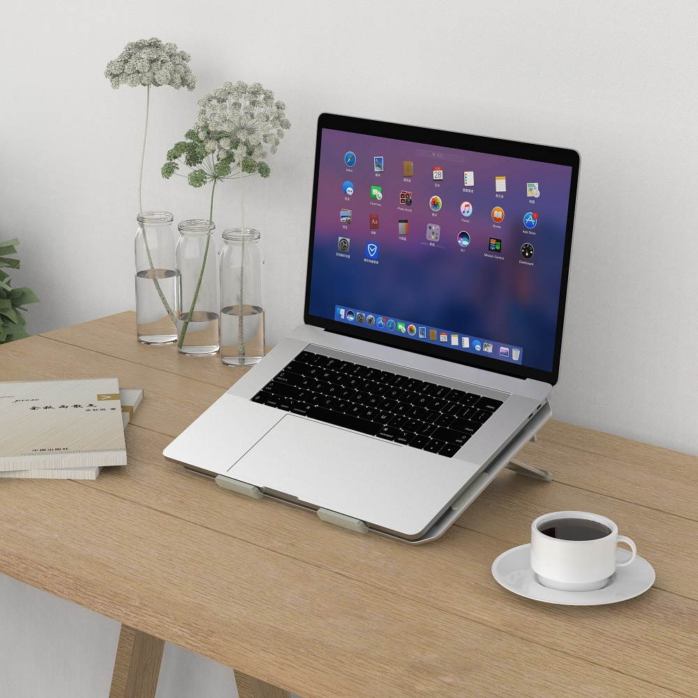 Laptop Stand for Desk - Adjustable Aluminum Drawing Tablet Stand Laptop Riser Portable Tablet Holder Stand Compatible with MacBook Air Pro, ipad Pro HP, Dell, Lenovo More 10-17" Laptops