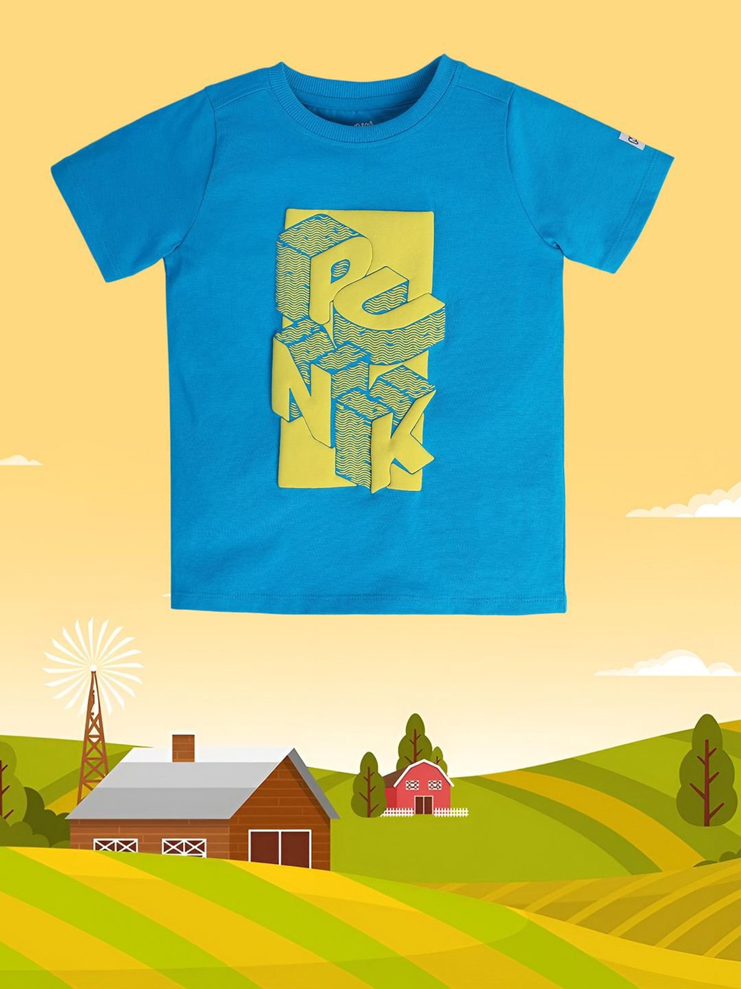 MINIKLUB Kids Blue Printed T-Shirt