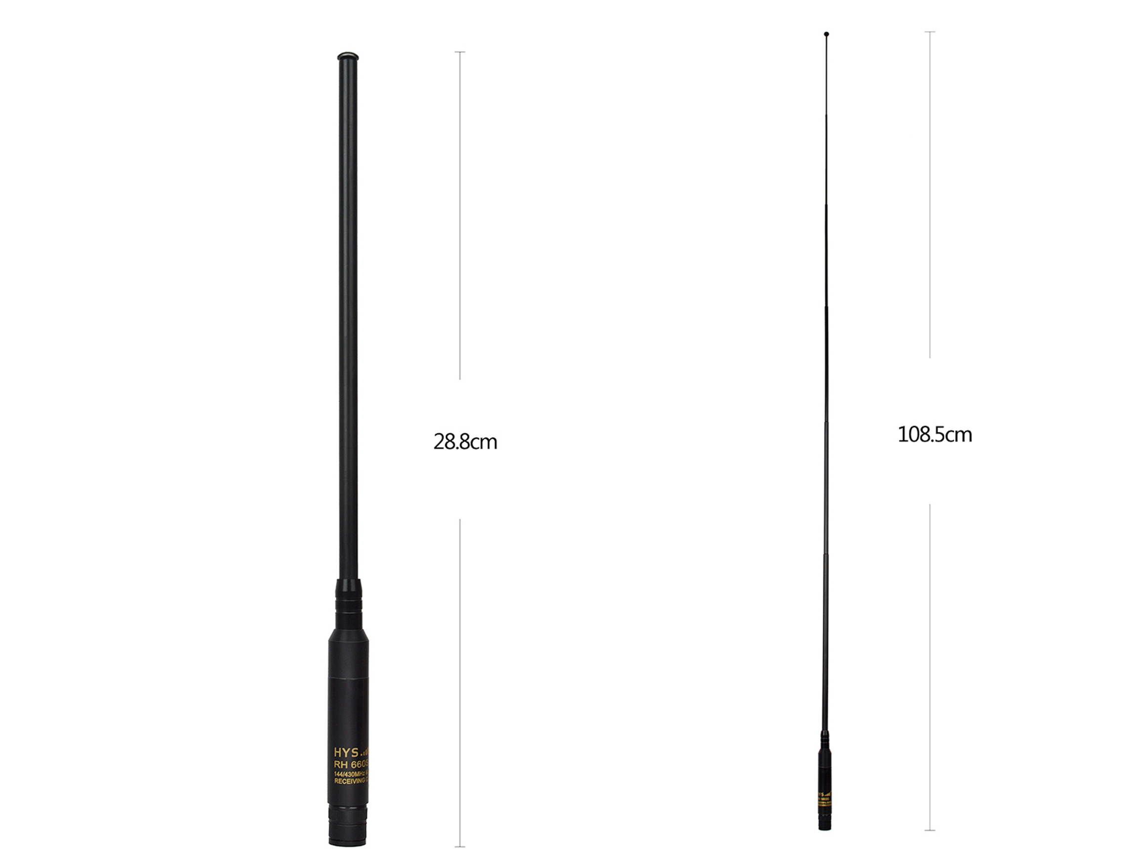 Dual Band 144/430Mhz BNC Telescopic Antenna For Kenwood Icom IC-V8 IC-V80 IC-V82 IC-U82