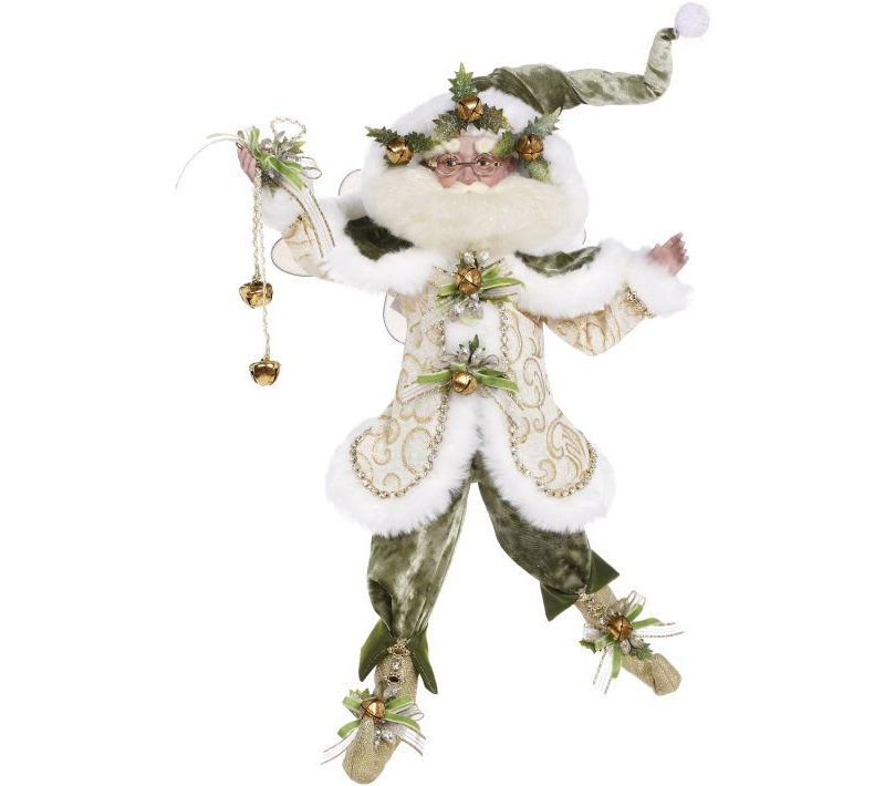 Mark Roberts Products 18" White and Green Mark Roberts Collectible Sleigh Bell Christmas Fairy - Large