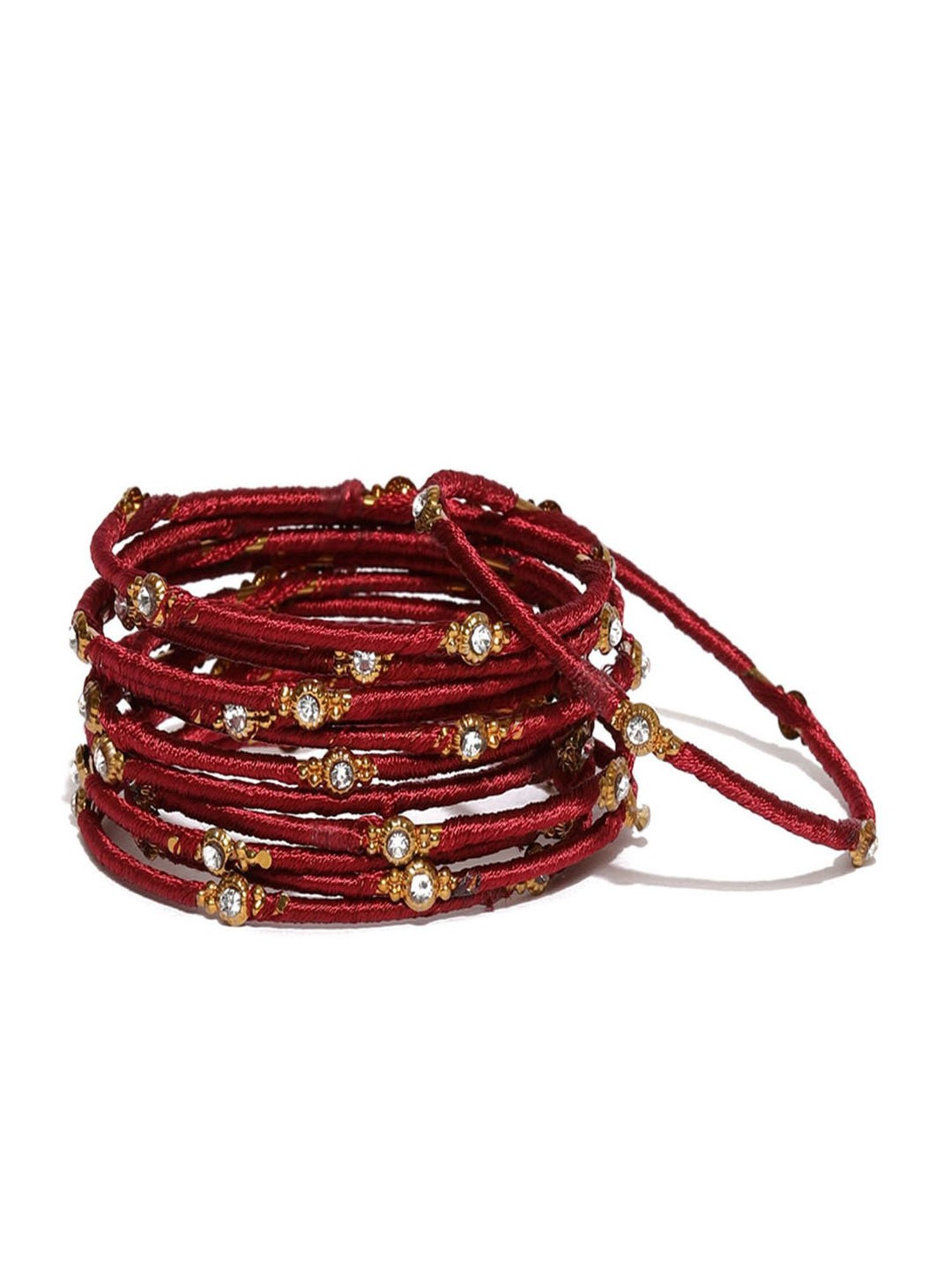 Bold by Priyaasi Trishul Rudraksh Silver-Plated Bracelet for Men