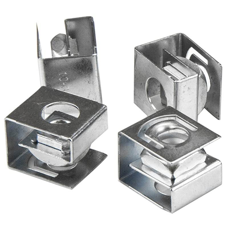 com 1032 Server Rack Screws 50 Pack Network Rack Screws and Clip Nuts for Rack Mount Server Cabinet or Enclosure CLPSCRW1032 Black Mounting Screws and SlideOn Cage Nuts