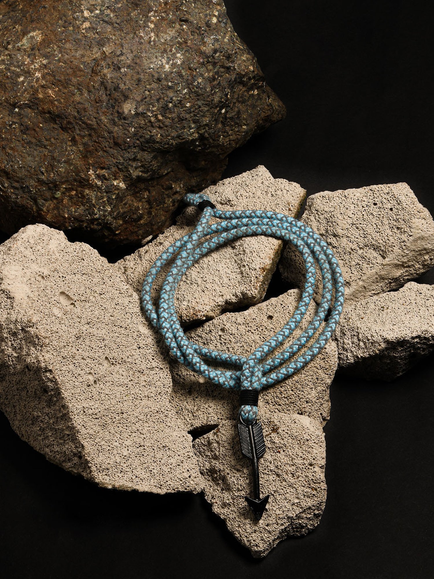 The Bro Code Sky Blue Arrow Bracelet For Men