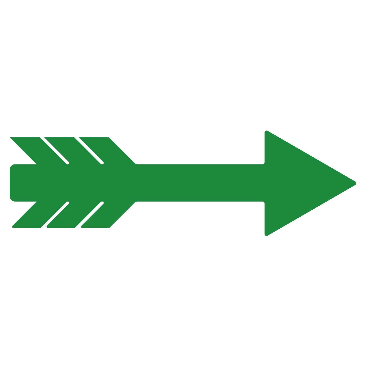 LiteMark 11 Inch Orange Removable Feather Arrow Decals - Pack of 6