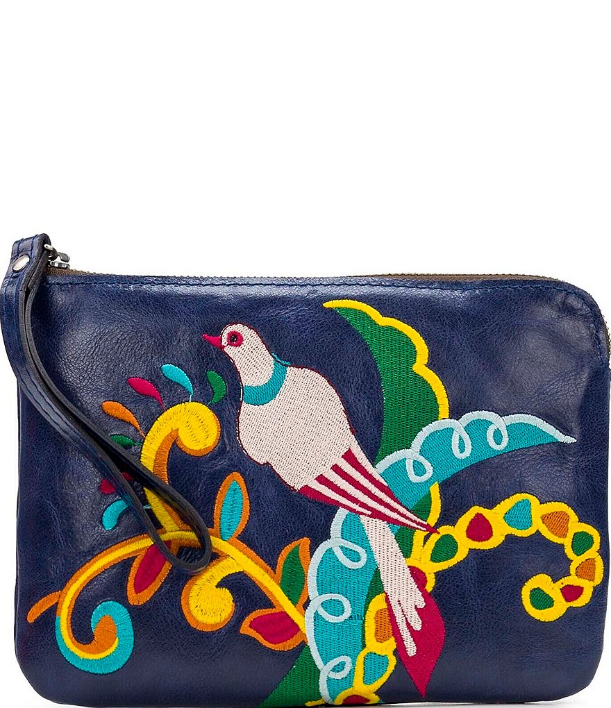 HOBO Link Leather Zip Wristlet