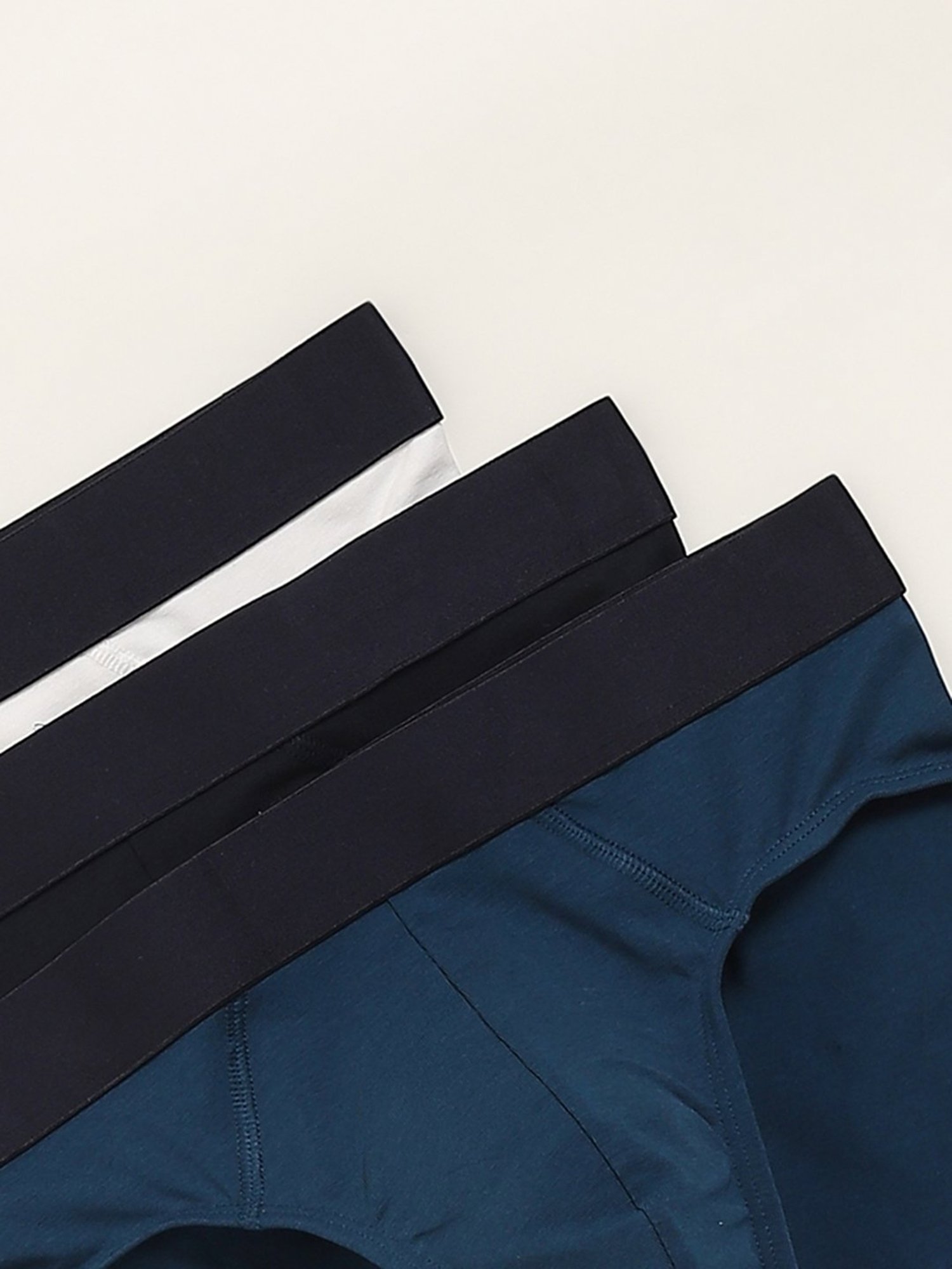 WES Lounge by Westside Teal Relaxed Fit Briefs - Pack of 3