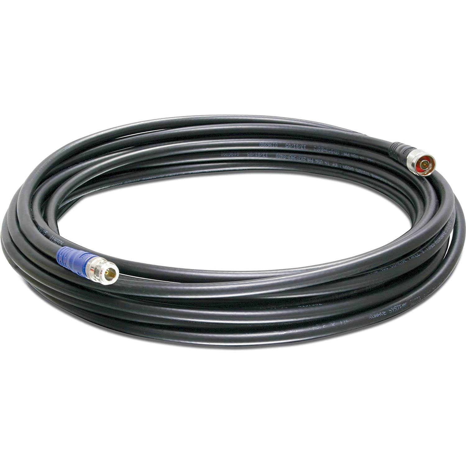 TRENDnet LMR-LW400 Low Loss N-Type Male to N-Type Female Cable, 12m (39.3 ft.), 2.4/5GHz Compatible, Antenna Extension, TEW-L412