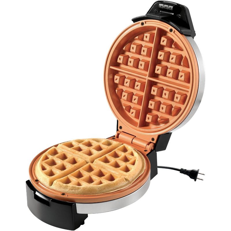 Starfrit Eco Copper Electric Waffle Maker - Black