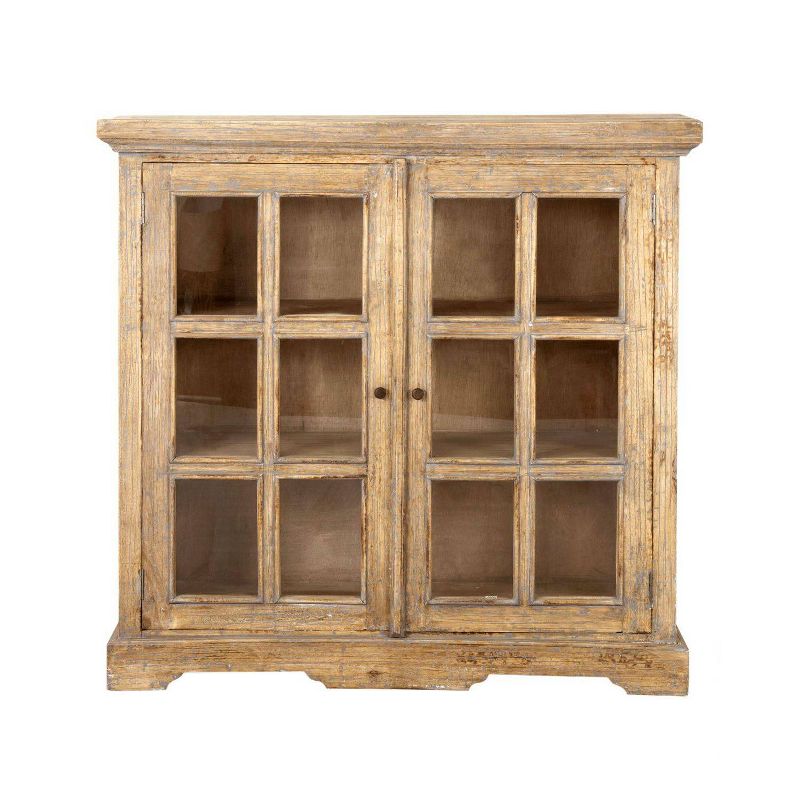 Penelope 2 Door Cabinet Distressed Gray - East at Main