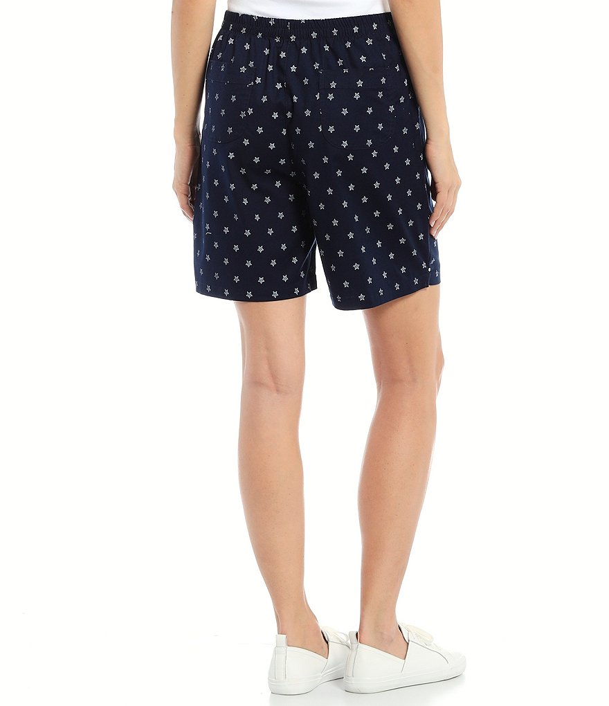 Allison Daley Petite Size True Navy Pull On Bermuda Shorts