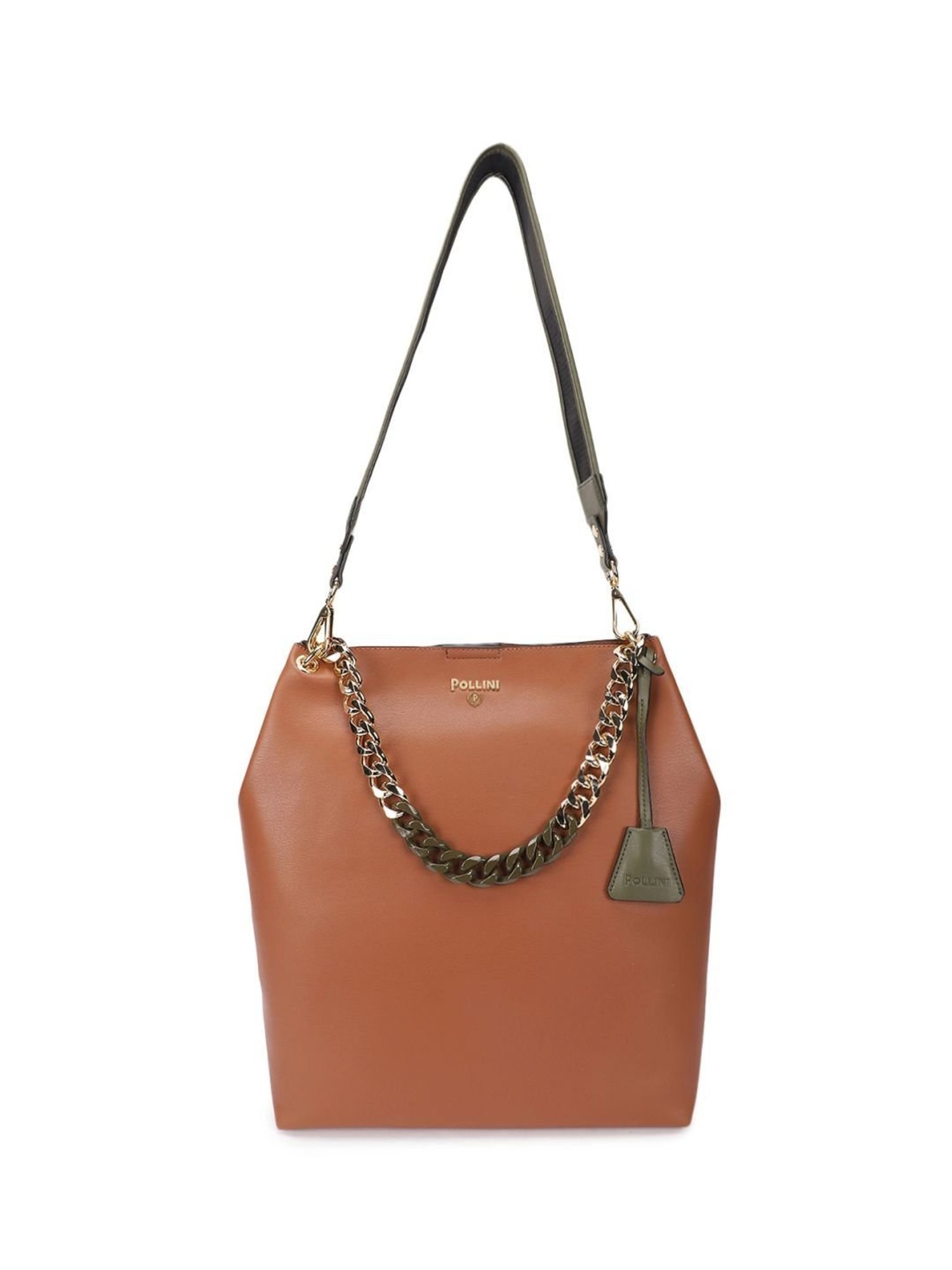 Pollini Brown Large Shoulder Bag