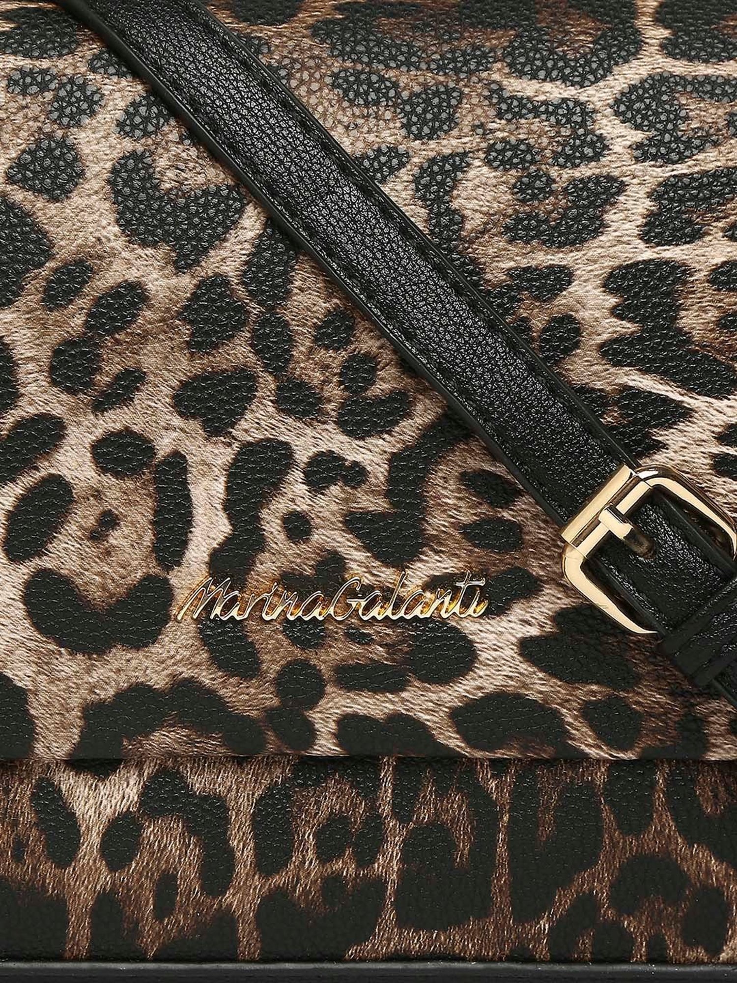 Marina Galanti Brown Printed Medium Sling Handbag