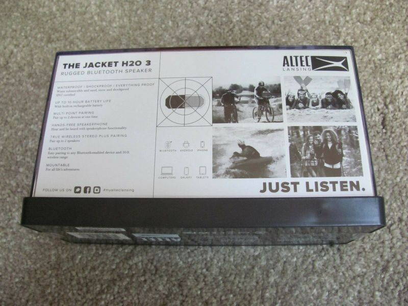 New Altec Lansing IMW448-DR Jacket H2O 3 Wireless Bluetooth Waterproof Speaker