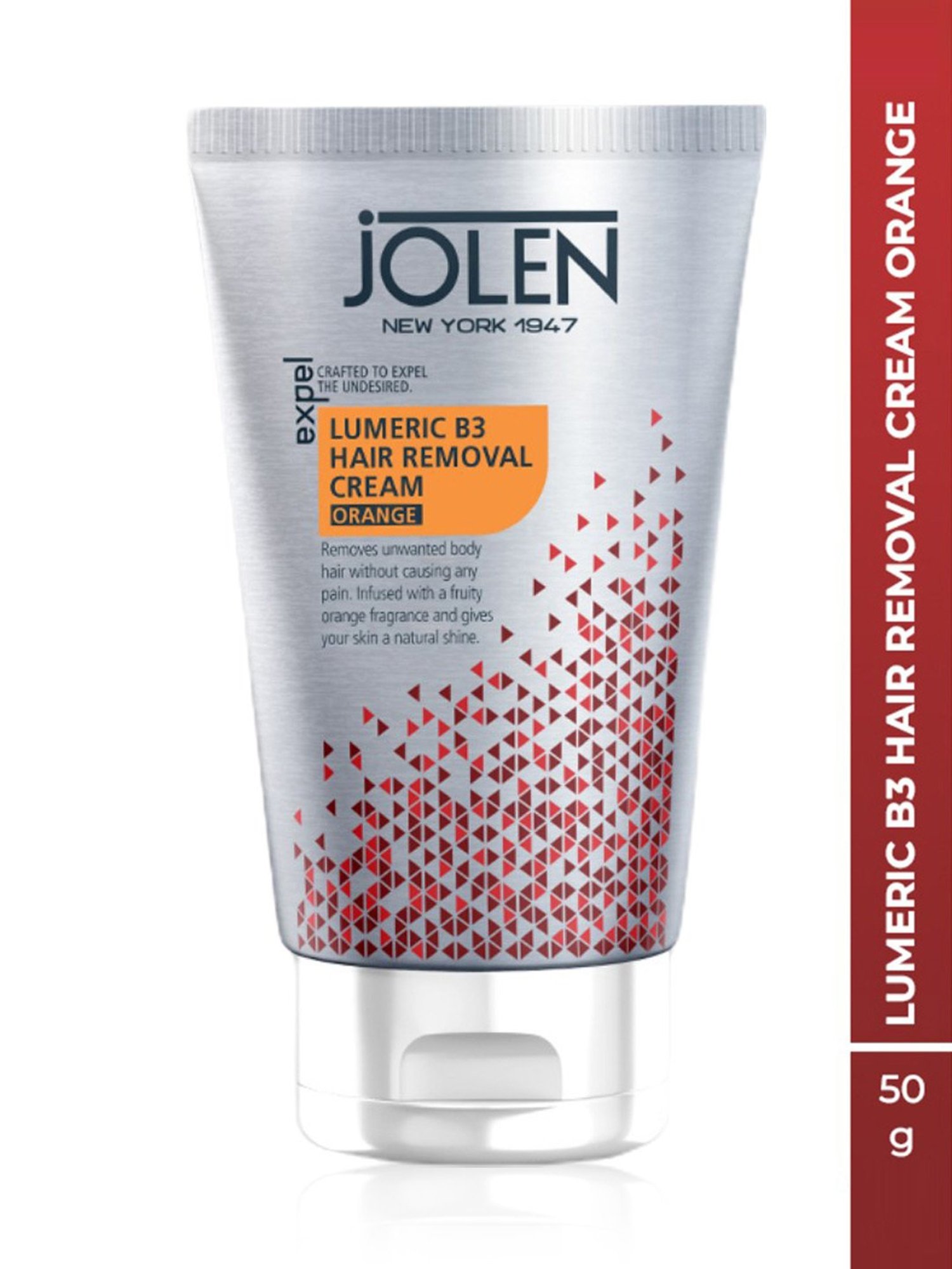 Jolen New York Orange Lumeric B3 Hair Removal Cream - 50 gm