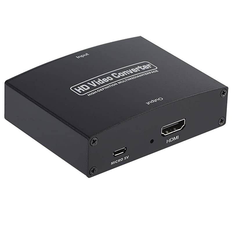 to HDMI Converter, Component to HDMI, RGB to HDMI Converter Supports 4K Video Audio Converter Adapter HDMI V1.4 for DVD PSP Xbox 360 PS2 Nintendo to HDTV Monitor and Projector