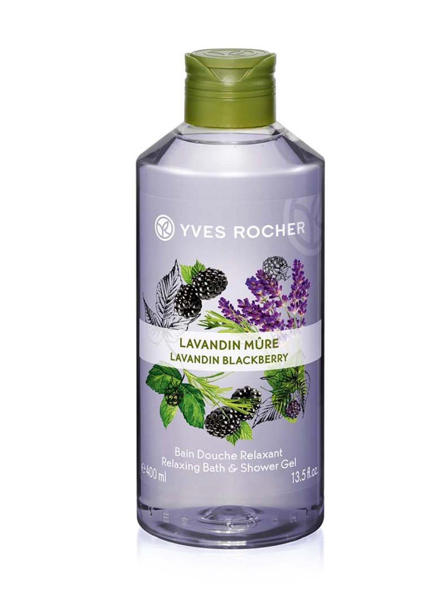 YVES ROCHER Relaxing Bath & Shower Gel Lavandin Blackberry - 400 ml