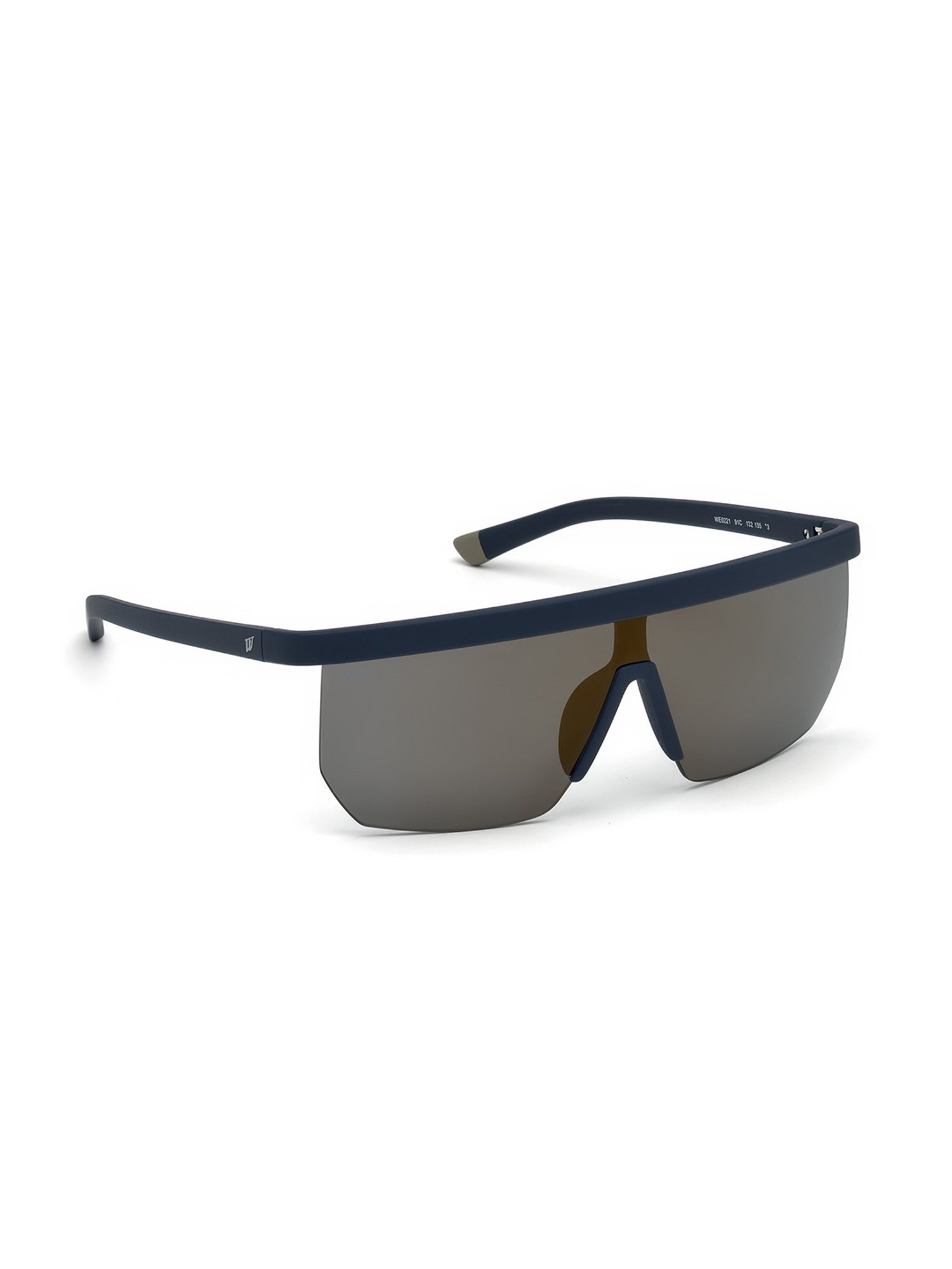 WEB EYEWEAR Grey Shield Sunglasses Designed in Italy
