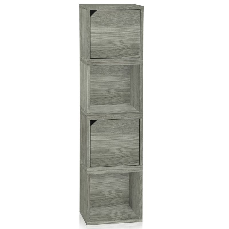 RealRooms Hopa Single Door Pantry Organization, Kitchen Organizer, Ivory Oak