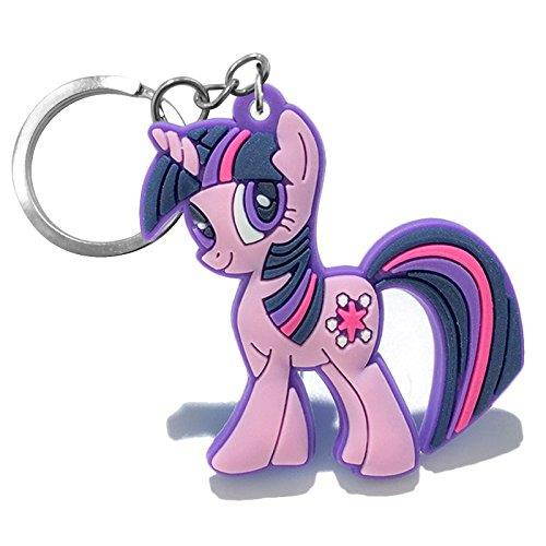 12 Pieces My Little Pony PVC Party Set Key Chains for Boys and Girls Birthday Themes