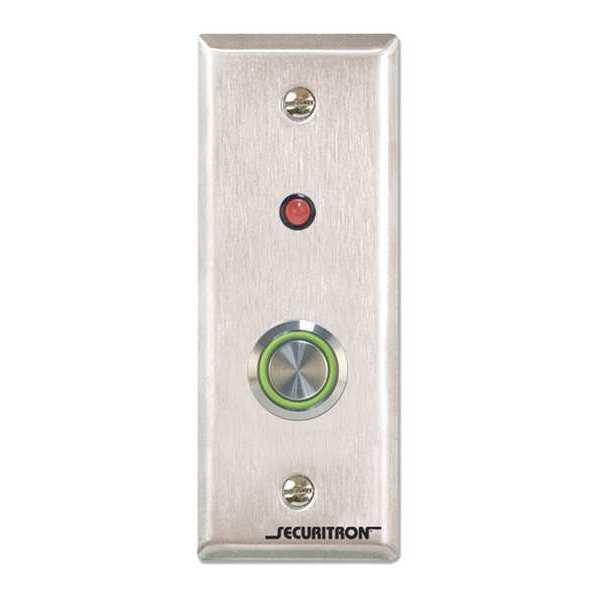 Securitron Securitron PB4LN-2 Momentary 1" Stainless Narrow Stile...
