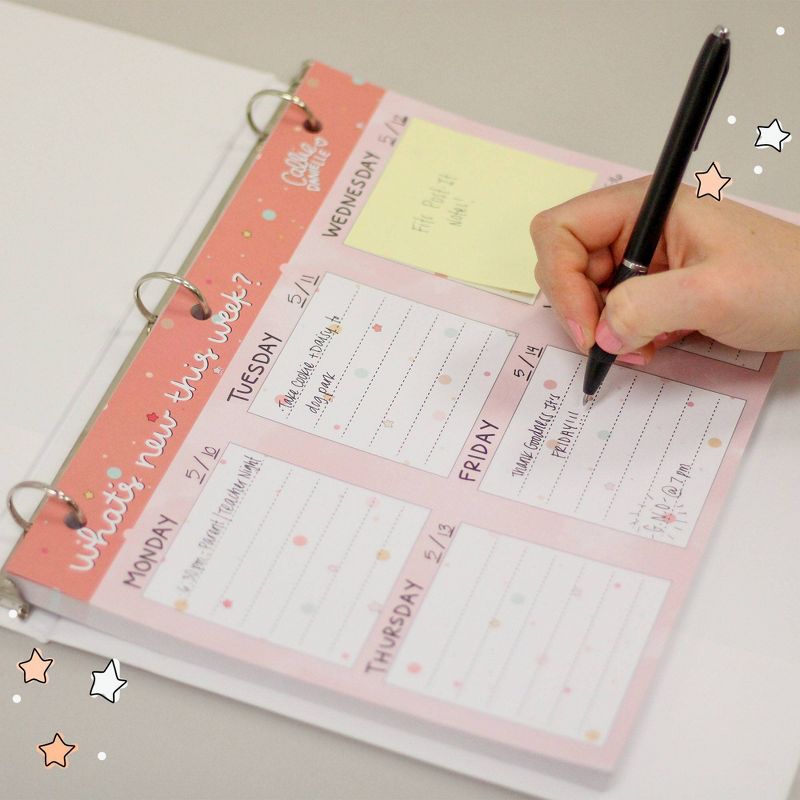 Undated Desk Pad Weekly Pink - Callie Danielle