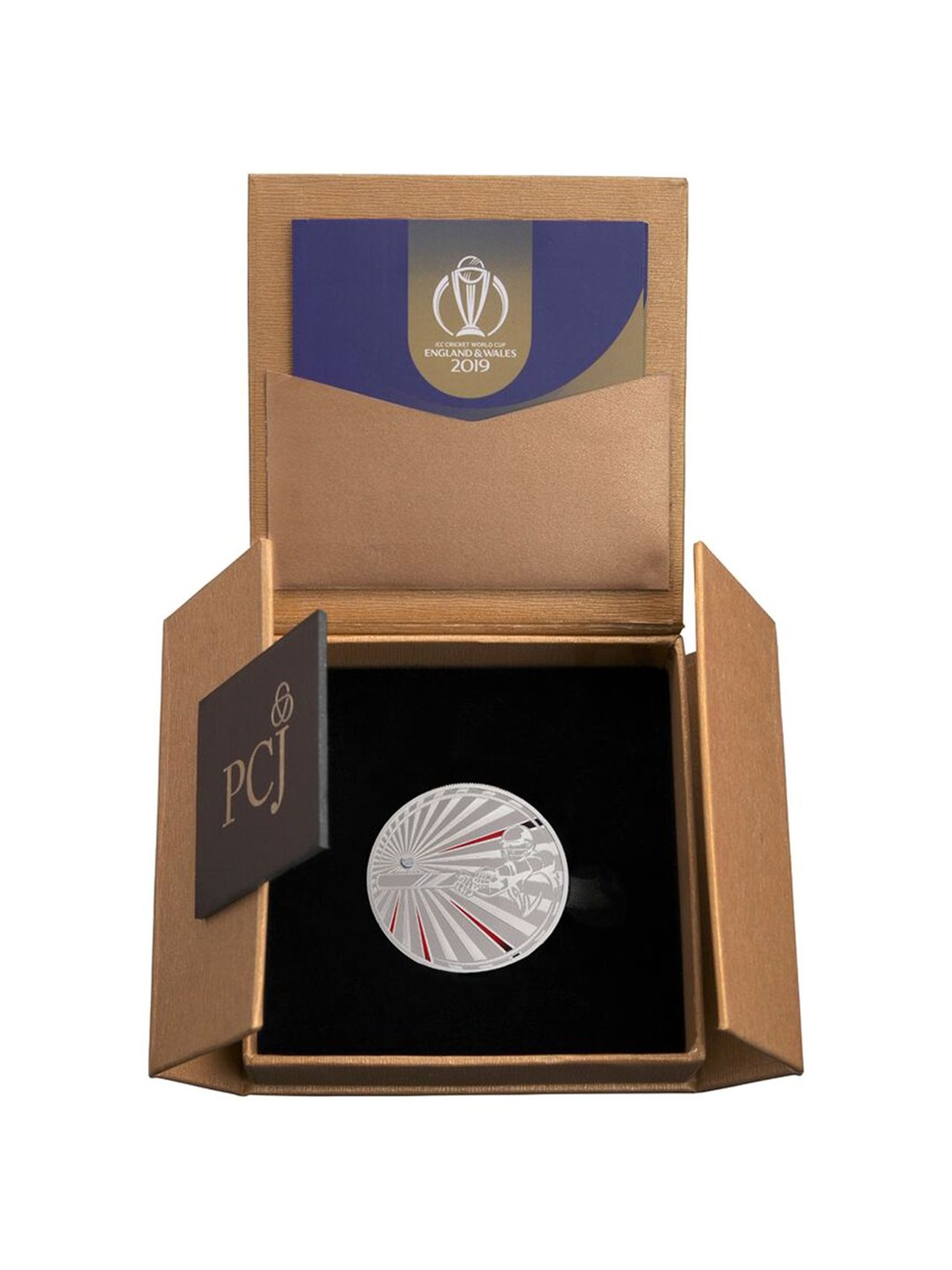 PC Jeweller 24k (999.9) 31.1gm ICC Official World Cup 2019 The Striker Silver Coin Medal