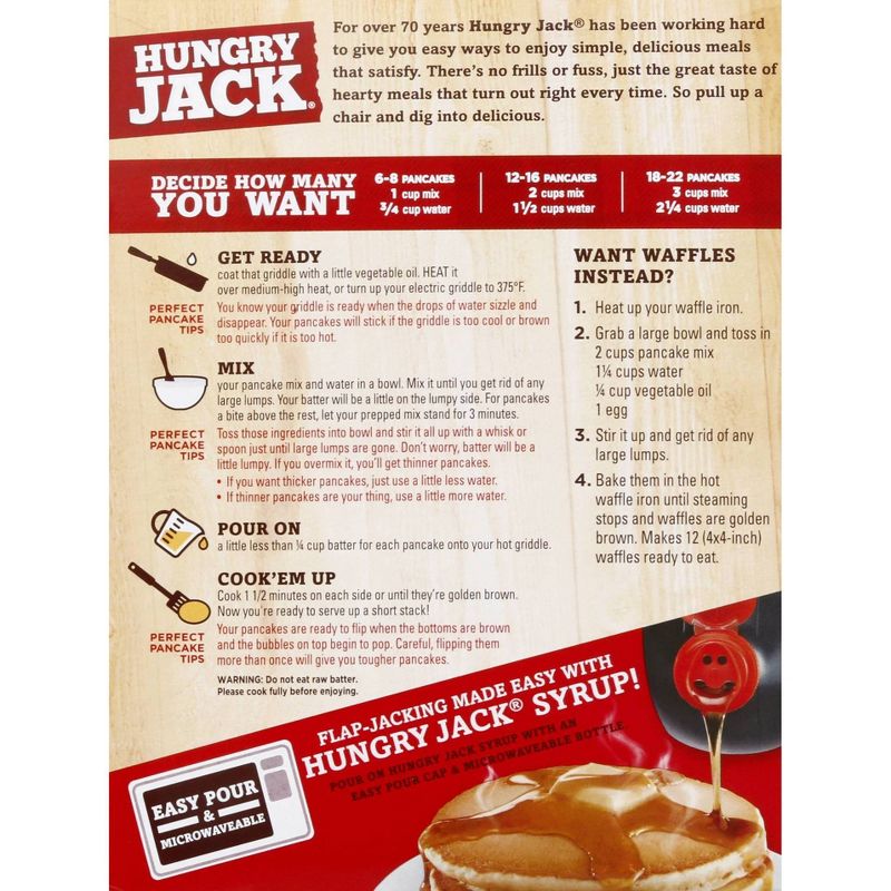 Hungry Jack Complete Extra Light & Fluffy Pancake Mix - 32oz
