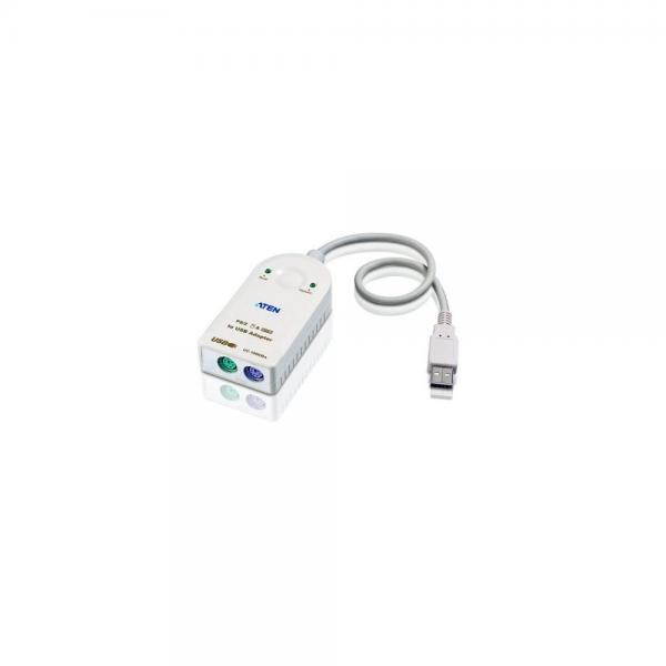 ATEN USB to PS/2 Keyboard & Mouse Converter UC100KMA (Off White)