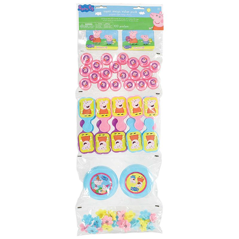 Birthday Express Peppa Pig Ultimate Favor Pack - 100 Pack