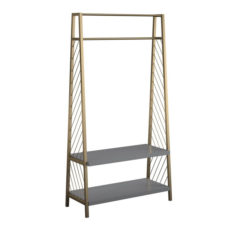 Quatro Umbrella Stand & Coat Rack Steel - Adesso
