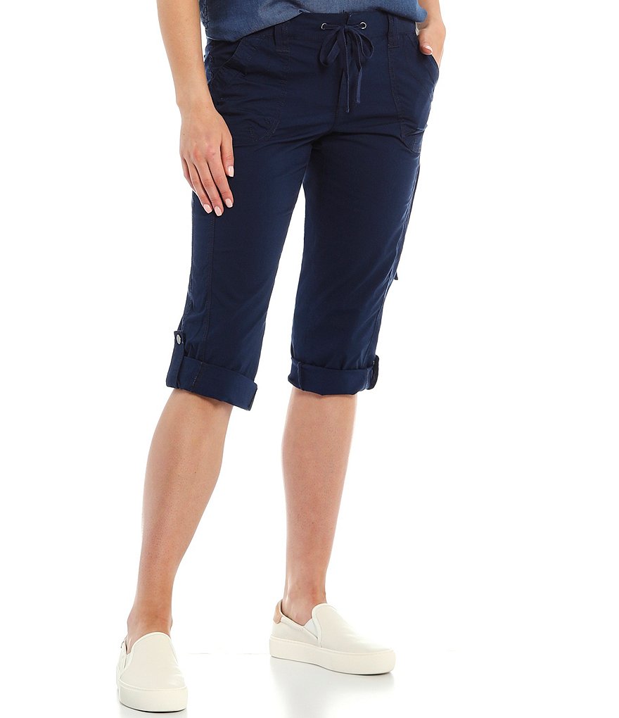 Intro The Poppy Roll-Tab Hem Capri Pants