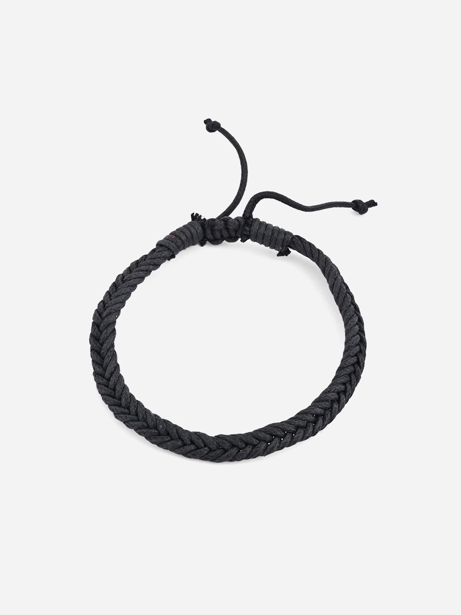 The Bro Code Aqua Green Party Men's Beaded, Cuban Link with Fabric Knotted Stack Bracelet - Set of 4