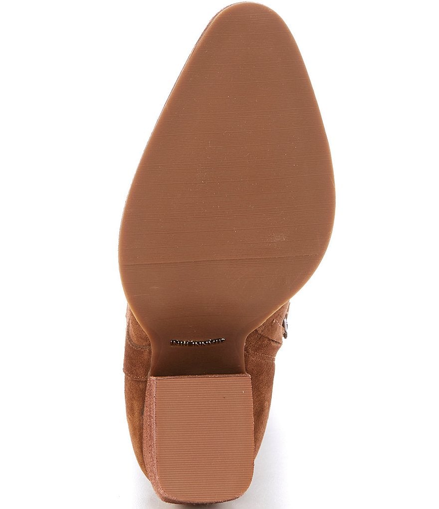 Gianni Bini Bhannks Suede Over-the-Knee Stack Heel Boots