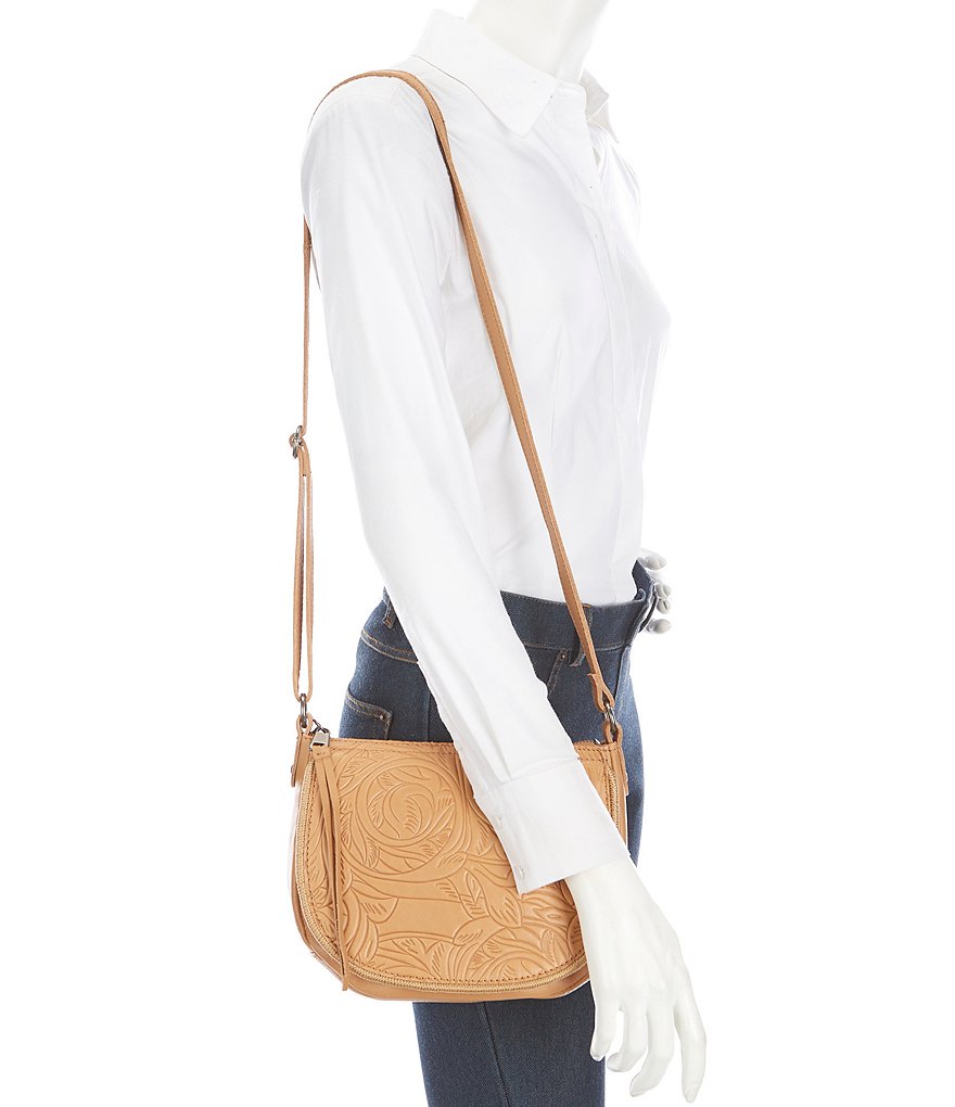 The Sak Gen Leather Antique Brass Hardware Shoulder Saddle Bag