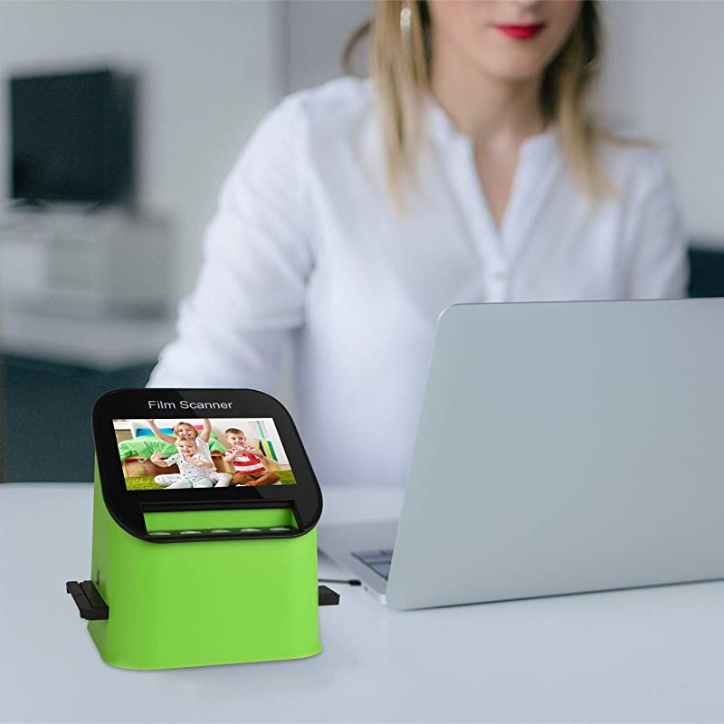 Digital Film & Slide Scanner, Converts 35mm, 110 & 126 and Super 8 Films & 8mm Film Negatives & Slides to 22 Megapixel JPEG Images Includes Large 4.3 Inch TFT LCD Display
