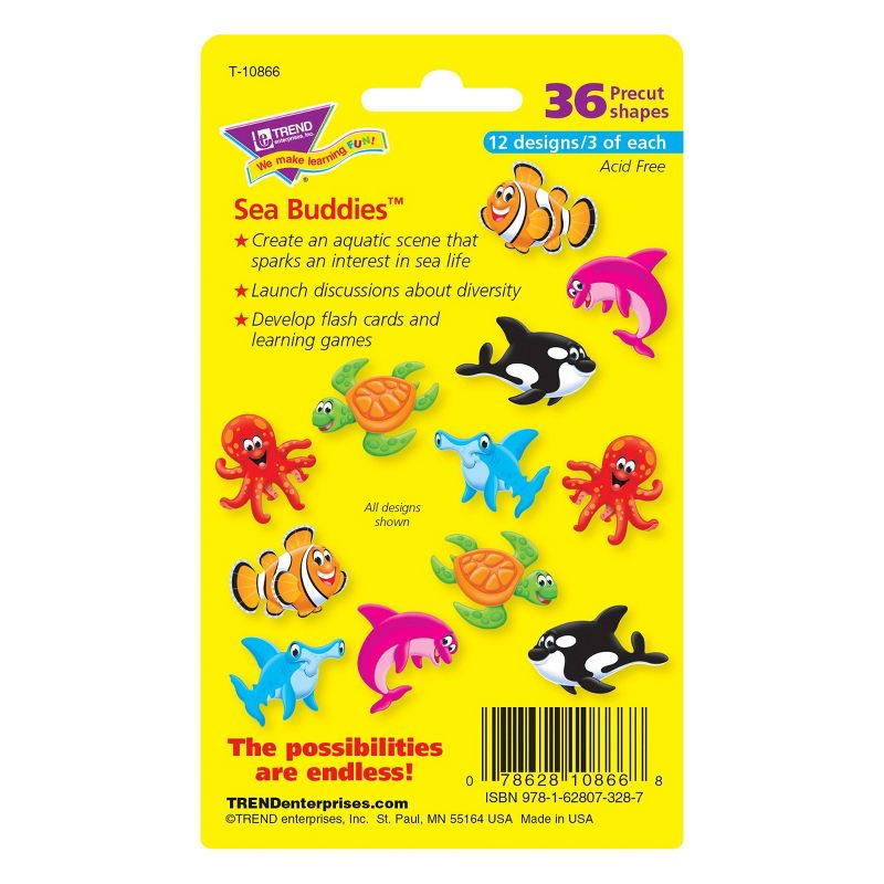 6pk 36 per Pack Sea Buddies Mini Accents Variety Pack - TREND