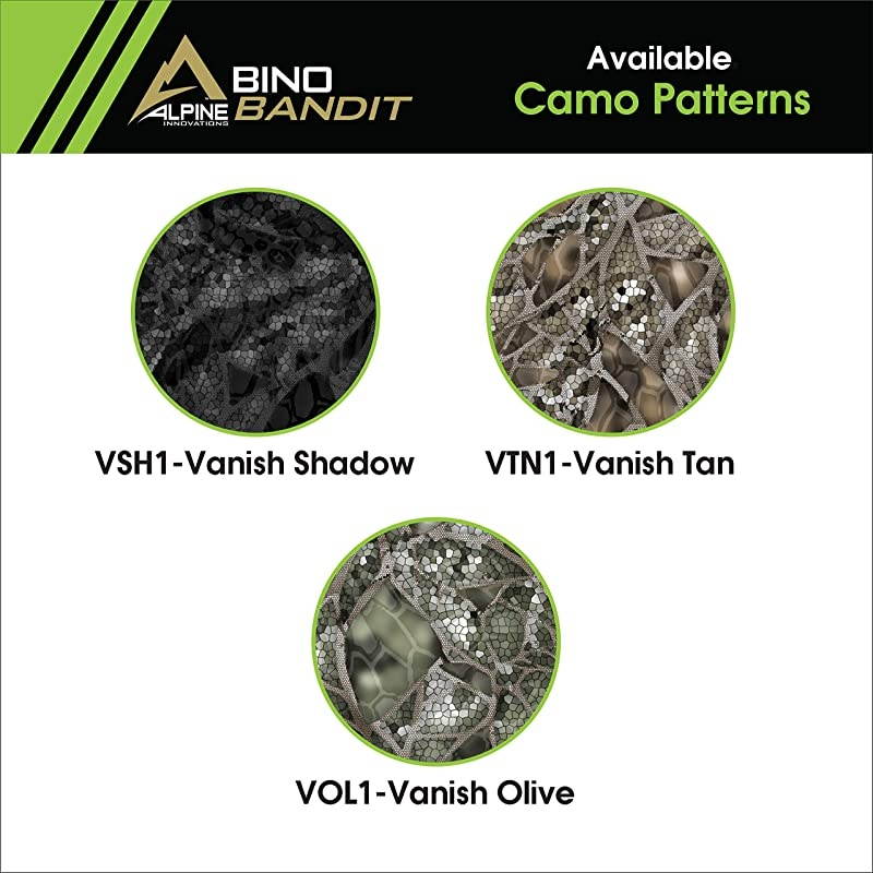 Bino Bandit Blocks Glare Improves Visual Acuity and Reduces Eye Fatigue FITS All Binoculars Stealth Tan