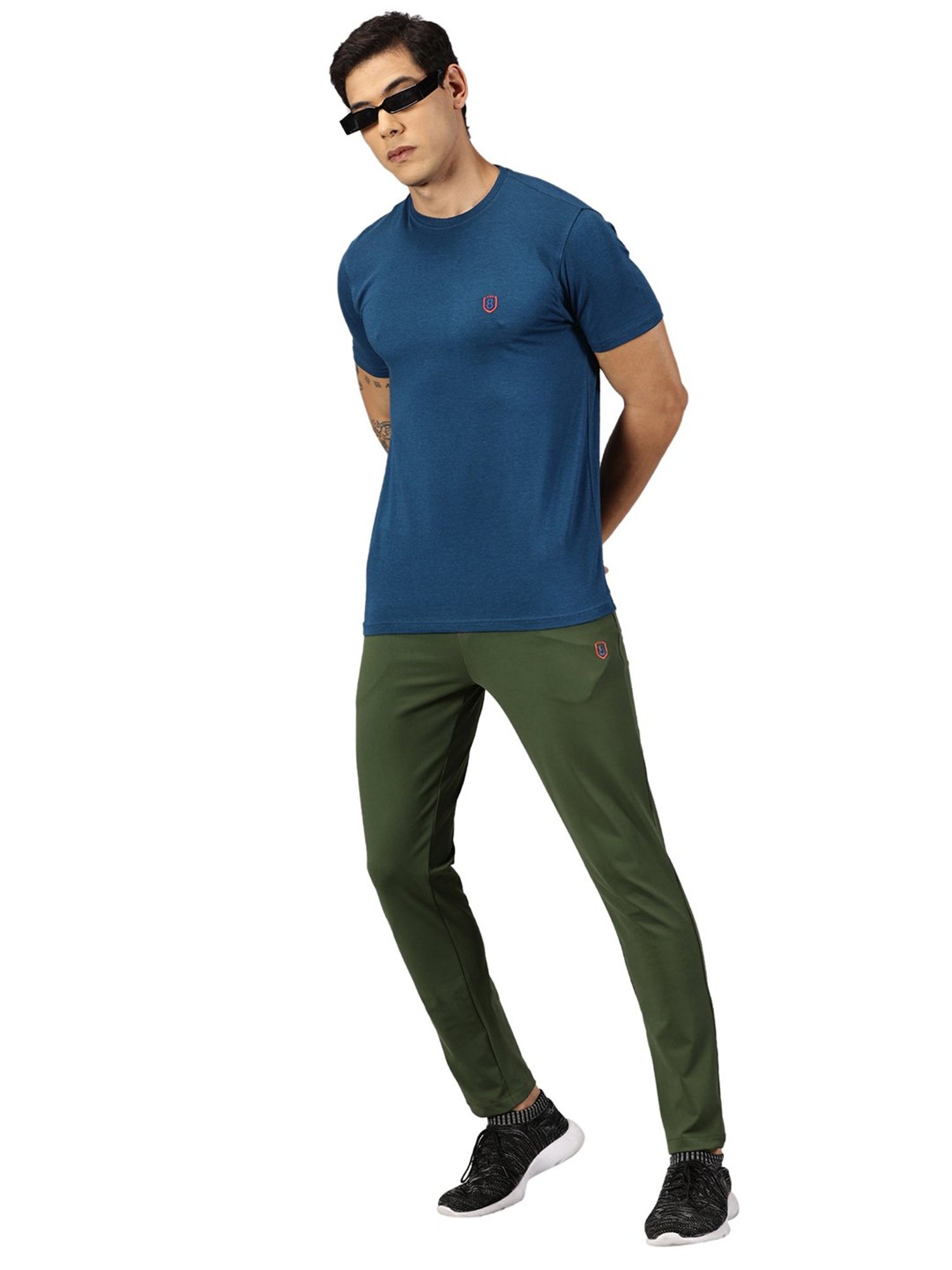 DOMIN8 Men Stretchy Slim Fit Workleisure Pants(Olive)