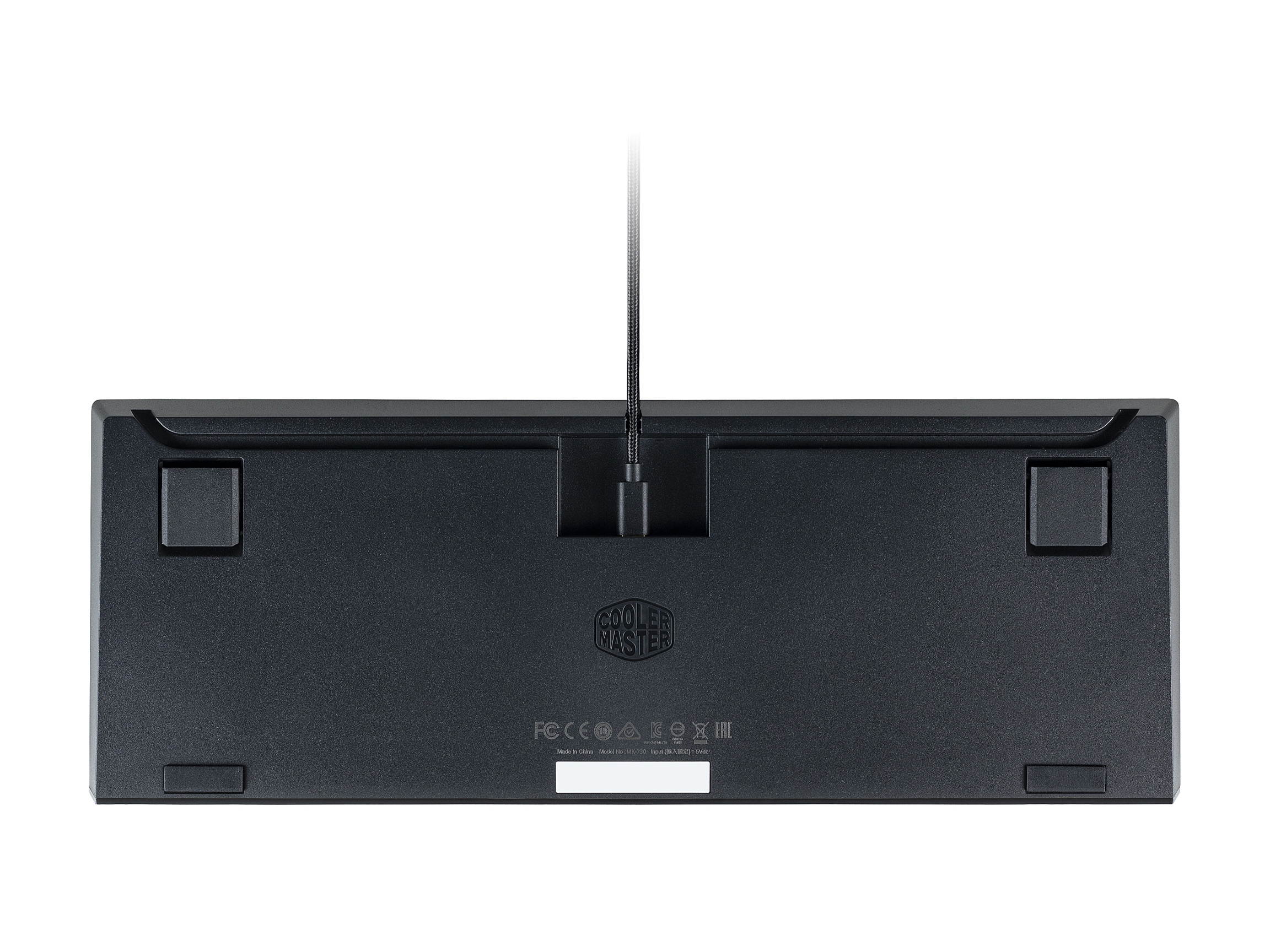 MasterKeys MK750 Mechanical Gaming Keyboard with Cherry MX Blue, RGB Per-Key lighting, and Removable Wrist Rest by Cooler Master