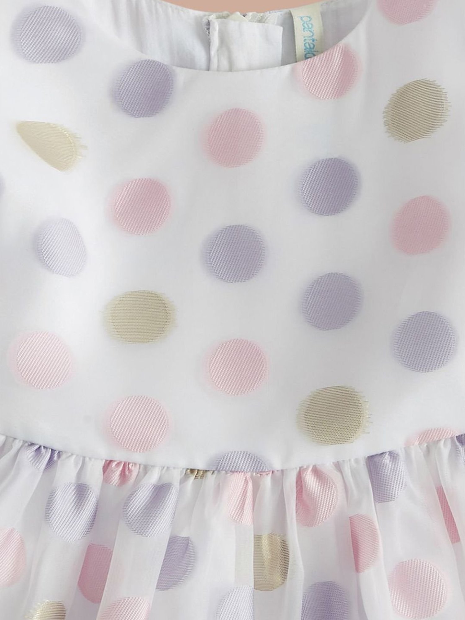 Nauti Nati Kids Blue Embroidered Dress