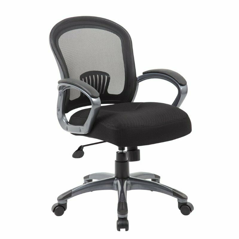 Boss Office Ergonomic Mesh Task Chair in Black