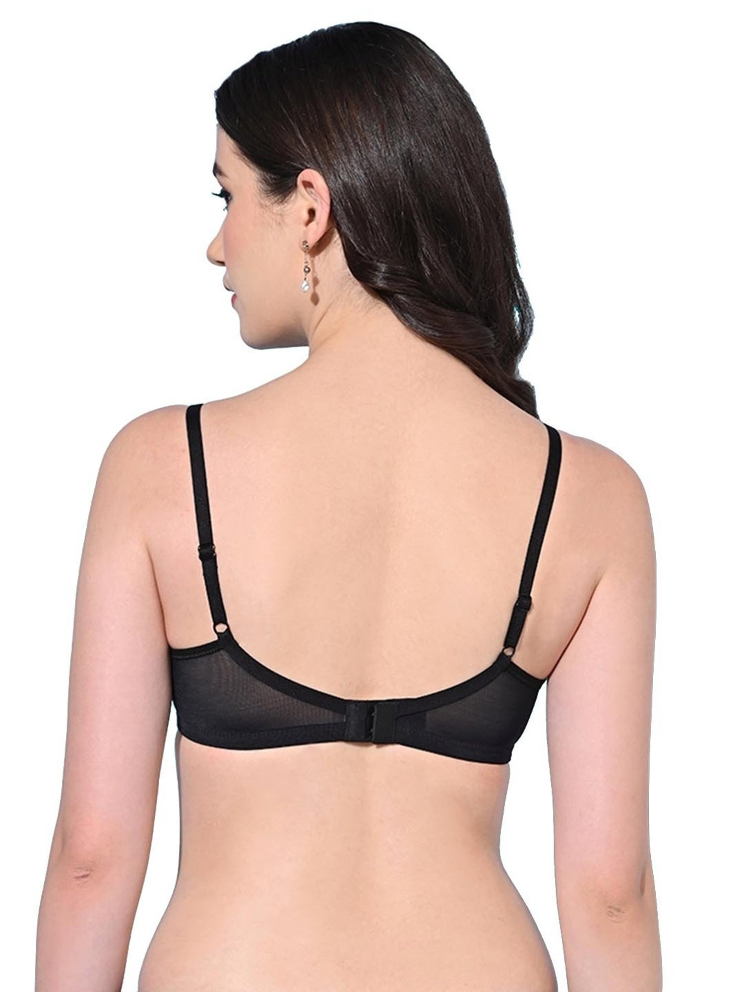 FIMS Black & Blue Printed Bras - Pack Of 2