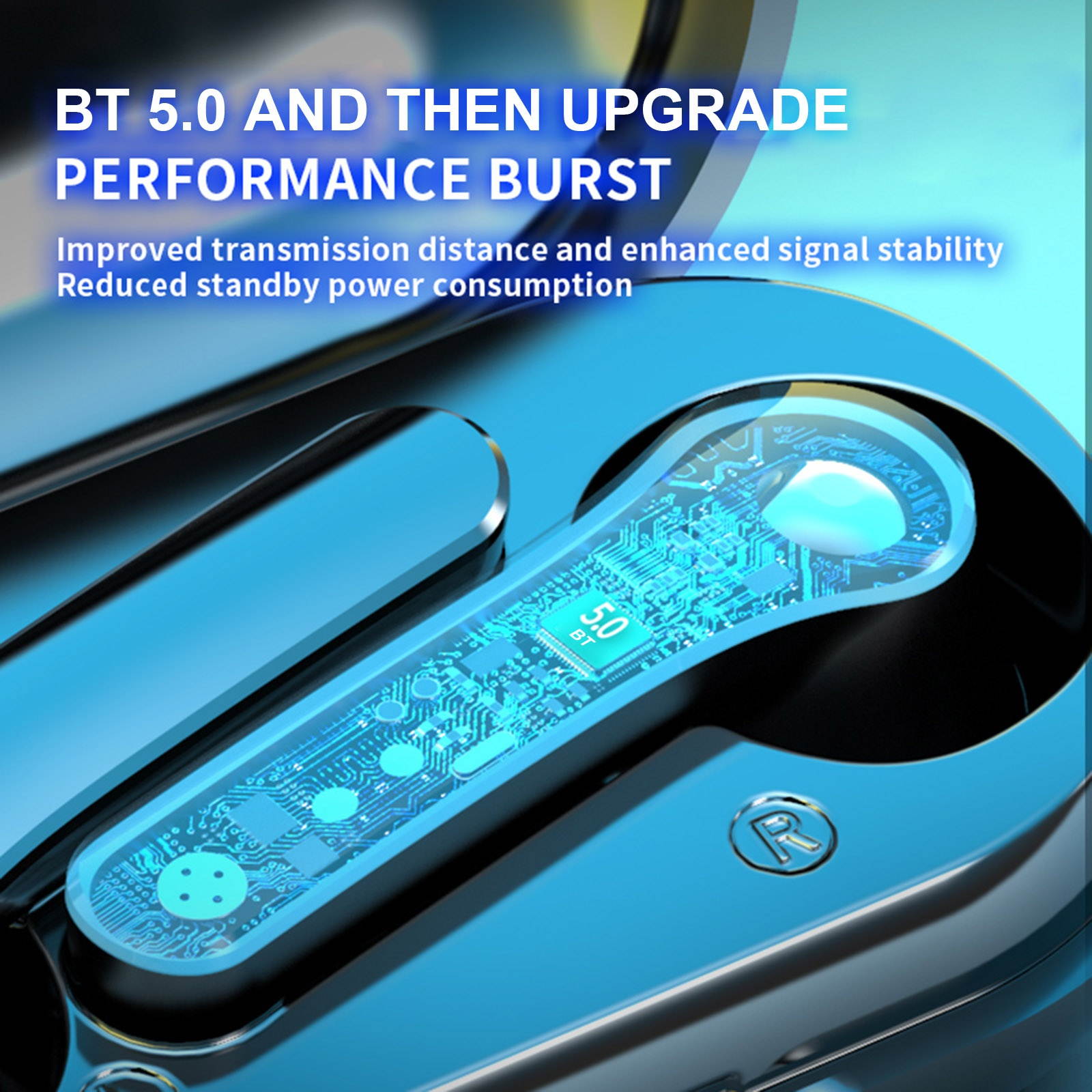 LB-20 Headphone Bluetooth 5.0 Mini Earbuds Waterproof Wireless Headsets Touch Control Noise Reduction HiFi Sound Sports Earphones